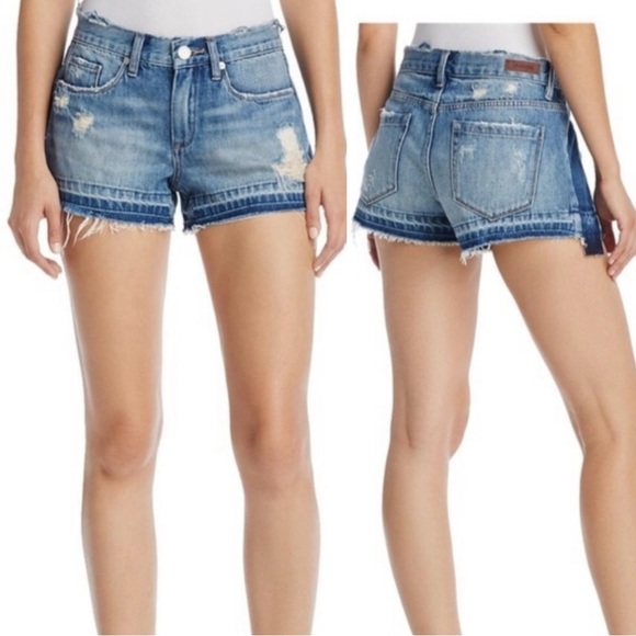 BLANKNYC Denim Distressed Released Hem Shorts (25) Jean Shorts Summer - Picture 1 of 10